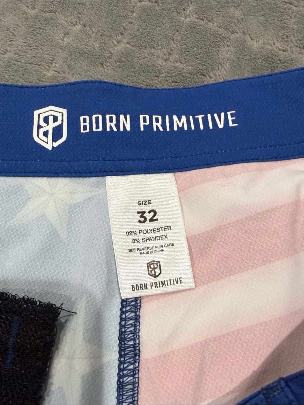 Born Primitive Patriotic Stars & Stripes Athletic Shorts - Red, White, Blue - Picture 5 of 6